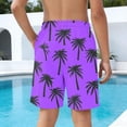 thumbnail image 6 of Piuwrlz Boy Swim Shorts for Boys Swimming Trunks Single Piece Short Trousers Purple Size 10-11Years, 6 of 8