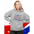 thumbnail image 2 of All American Mama. Hoodie Women -Image by Shutterstock, Female Large, 2 of 4