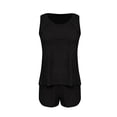 thumbnail image 6 of Girls 2 Piece Bathing Suit Boyshort Tankini Swimsuits Set with Pockets Quick Dry Tween Swimwear 5-15Y (11-12 Years, Black), 6 of 7