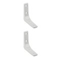 thumbnail image 4 of Youkk Heavy Duty Shelf Bracket Wall Hanging L Shaped Brackets Shelve White 3 Inch 2Set, 4 of 6