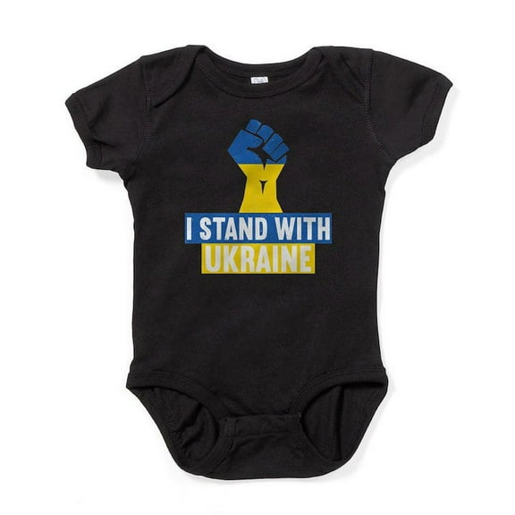 CafePress - I Stand With Ukraine Body Suit - Cute Infant Bodysuit Baby Romper - Size Newborn - 24 Months