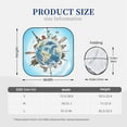 thumbnail image 3 of Disketp 2 Piece World Travel Pattern Windshield Sunshades,Folding Windshield Sun Shade For Car Suv Trucks Sedan,Blocks Uv Rays Sun Visor Protector-Large, 3 of 7