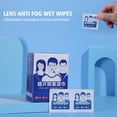 thumbnail image 2 of 100Pcs/Box Disposable Glasses Cleaner Wet Wipe Cleaning Lens Wipes Anti-Fog, 2 of 8