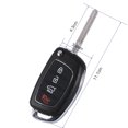 thumbnail image 4 of Garosa 4 Buttons Remote Key Case Fob Flip Key Shell Fit for Hyundai ix45 Santa Fe  , Key Shell Case, Remote Key Case, 4 of 8