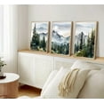 thumbnail image 4 of Modern Abstract Mountain canvas Wall art Misty Pine Forest Nature landscape Ink Painting picture wall Decor Poster Print artwork for Living Room Bedroom Office Home Decoration Unframed, 4 of 6