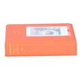 thumbnail image 3 of 64 Pockets Photo Case, 16 Pages Delicate Buckle Tight Inner Line Retain Memory Insert Type Photo Book  For   Mini 9 3in Photos Orange,Grapefruit Yellow,Light Purple,Pearl White, 3 of 8
