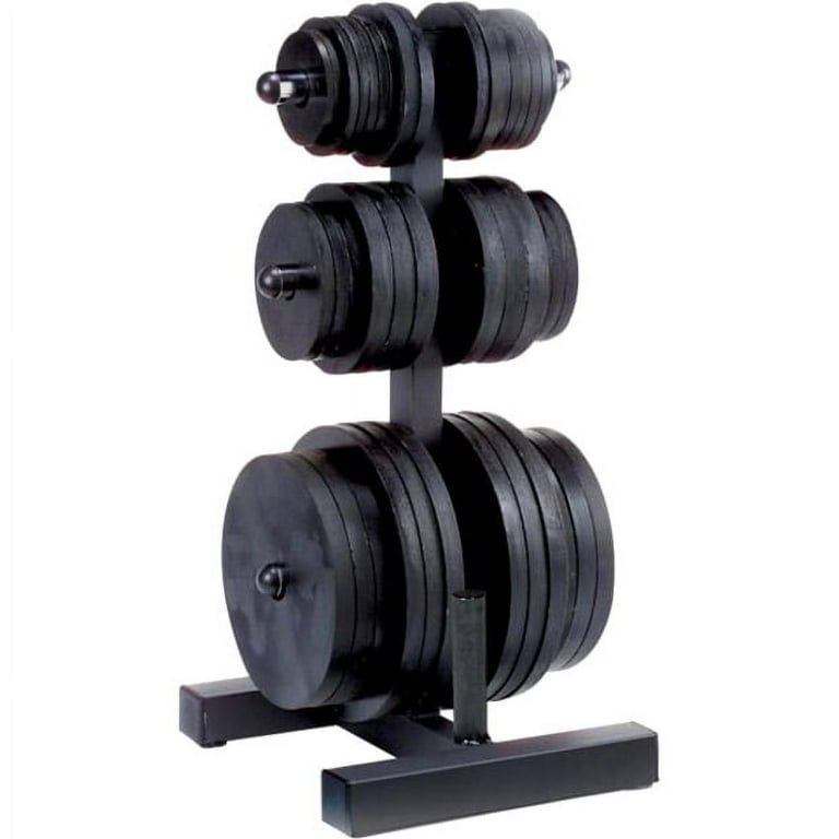 Body-Solid WT46 Olympic Plate Tree and Bar Holder - Walmart.com
