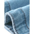 thumbnail image 5 of DARING DIVA Women's Summer Short Sleeves Crop Denim Jackets XS Light Blue, 5 of 6