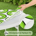 thumbnail image 5 of Kiwi Print Round Elastic Tablecloth - 100% Waterproof Fitted Table Cover with Windproof Elastic Edge, Scratch-Resistant Spill Proof Dining Tablecloth for Outdoor, Picnic, Parties, 5 of 5