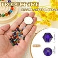 thumbnail image 2 of Uxcell cuentas de cristal en forma de bicono de 3 mm, 600 piezas de cuentas facetadas de vidrio para hacer joyas, azul, 2 of 6