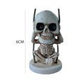 thumbnail image 2 of Espejos retrovisores para coche DIY artesanías de esqueleto adorno de calavera para fiesta de Halloween de terror JShteea Accesorios para autos y motos, 2 of 9