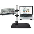 thumbnail image 2 of PYLE PLPTS45 - Laptop, Mixer & Studio Equipment Stand Holder Tabletop Mount, Universal Dual Device Placement, Adjustable, 2 of 6