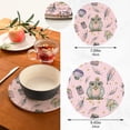 thumbnail image 3 of SKYSONIC Owls Watercolor Pot Holders Trivets, 2 Pcs Heat Resistant Trivets, Cotton Thread Weave Mats for Hot Pads Pans Pot Bowl Teapot for Kitchen Dec, 3 of 7