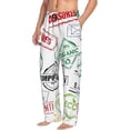 thumbnail image 2 of Disketp Stamp Set Collection Men'S Pajama Pants - Ultra Soft Fleece Sleep And Lounge Pants (Size: S-Xxl), 2 of 9