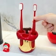 thumbnail image 2 of SDFGTstore Fruit Core Shape Ceramic Manual Toothbrush Holders With 4 Slot For Bathroom Storage Modern Homes Countertop Organizers, 2 of 11