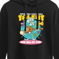 thumbnail image 3 of SpongeBob SquarePants - Squidward Enough Talent For All Of You - Juniors Cropped Pullover Hoodie, 3 of 6