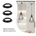 thumbnail image 6 of HEANUJJ 50Pack Black Lamp Shade Collar Rings Plastic Replacement for E27 Lamp Holder Ring, 6 of 8