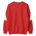 thumbnail image 5 of WAYUTE Girls Sweatshirt Halloween Oversized Cartoon Ghost Print Crewneck Sweatshirt for Kids Long Sleeve Soft Lined Fall Casual Dailywear,Red,Size 5-6 Y, 5 of 5