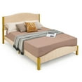 thumbnail image 2 of YYAo Gold Queen Size Bed Frame with 4 Drawers, Adjustable Headboard, Strong Frame, Slat Support, No Box Spring Required, 2 of 3