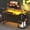 Vintage, variant on Casacomoda 48 Inch Computer Desk with Monitor Stand & LED Lights, Home Office Desk with Adjustable Printer Shelf & CPU Stand, Black Carbon