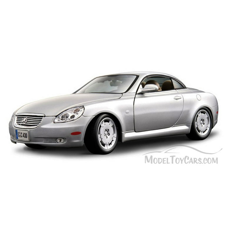 Lexus SC 430, Silver - Bburago 12017 - 1/18 scale Diecast Model