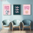 thumbnail image 3 of 3pcs Decorative Canvas Art Set, Frameless Wall Paintings for Living Room and Kitchen Décor - Vintage Food & Drink Posters, 3 Retro Pink Prints Suitable as Christmas Gifts or Café Signage. Ideal for, 3 of 3