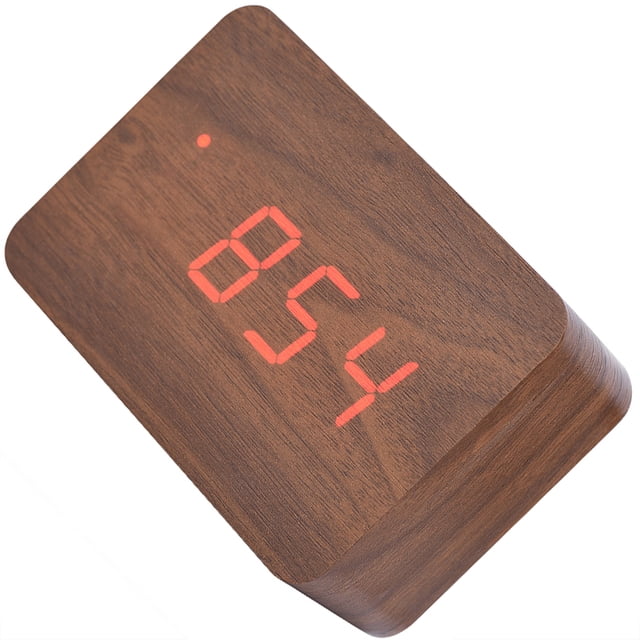 Reloj Despertador Digital NikouMX Madera Instalación Sin Esfuerzo