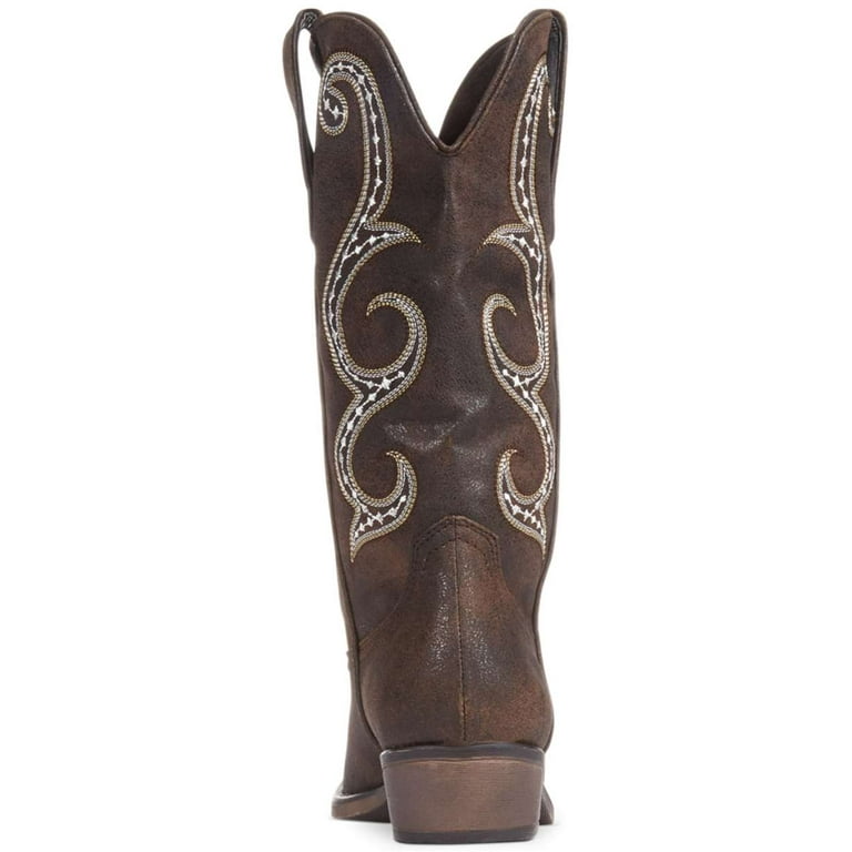American Rag Womens Dawnn Pointed Toe Mid Calf Cowboy Boots Brown Size 5.0 Walmart