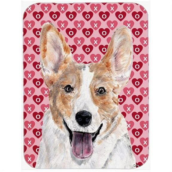 Cardigan Corgi Hearts And Love Mouse Pad, Hot Pad Or Trivet, 7.75 x 9.25 In.