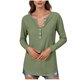 thumbnail image 3 of Top corto,Camiseta de verano de manga larga con cuello redondo para mujer, informal y cómoda, de tejido suave y transpirable, ideal para el hogar o el trabajo, sopatenor, 3 of 9