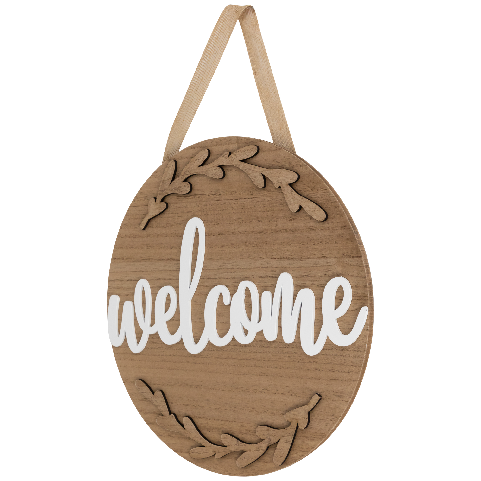 Northlight Welcome Daily Branches Wooden Wall Sign - 15.75"