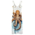 thumbnail image 4 of Octopus in The Mysterious Ocean Design Sleeveless Dress Woman Fashion Long Dresses Women's Summer Suit Dress 2025, 4 of 6