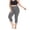 Dark Gray_006, variant on Womens Plus Size Workout Capri Leggings with Pockets Reflective Buttery Soft High Waisted Tummy Control Yoga Pants Army Green XL