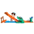 thumbnail image 7 of Hot Wheels Monster Trucks Crocodile Crash Challenge Playset & 1:64 Scale Mega-Wrex Toy Vehicle, 7 of 7