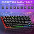 thumbnail image 5 of SANPTENT Wireless Gaming Keyboard and Mouse Combo, 87 Keys RGB LED Backlit Rechargeable, W/2.4G Wireless Receiver, for Windows Computer PC Gamer, 5 of 7