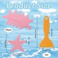 thumbnail image 2 of 20 pegatinas antideslizantes para bañera con forma de estrella de mar, para ducha, de seguridad, con raspador., 2 of 7