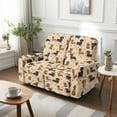 thumbnail image 7 of TSOVTHRID Dachshund Dog Paw Heart Print Recliner Loveseat Cover 2 Seat Recliner Couch Covers for 2 Cushion Couch 6 Pieces Stretch Reclining Loveseat Couch Covers for Home Valentine's Day, 7 of 7