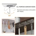 thumbnail image 3 of Ganchos de pared autoadhesivos, gancho para ropa, gancho de pared multiusos resistente, soporte para llaves, toallero, accesorios de cocina, 3 of 6