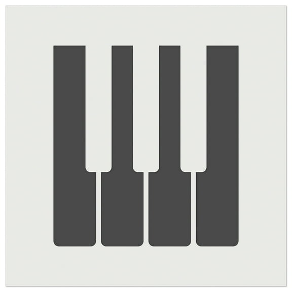 Piano Keys Music DIY Cookie Wall Craft Stencil - 5.5 Inch