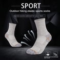 thumbnail image 3 of 6 Pack Men's Merino Wool Hiking Socks Cushioned Warm Winter Thermal Crew Socks, 3 of 8