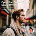 thumbnail image 3 of Wireless Open Ear Headphones BT Earbuds with Earhooks XP5 Sweatproof Fast Charging 35H Playtime for Phone-Black, 3 of 6