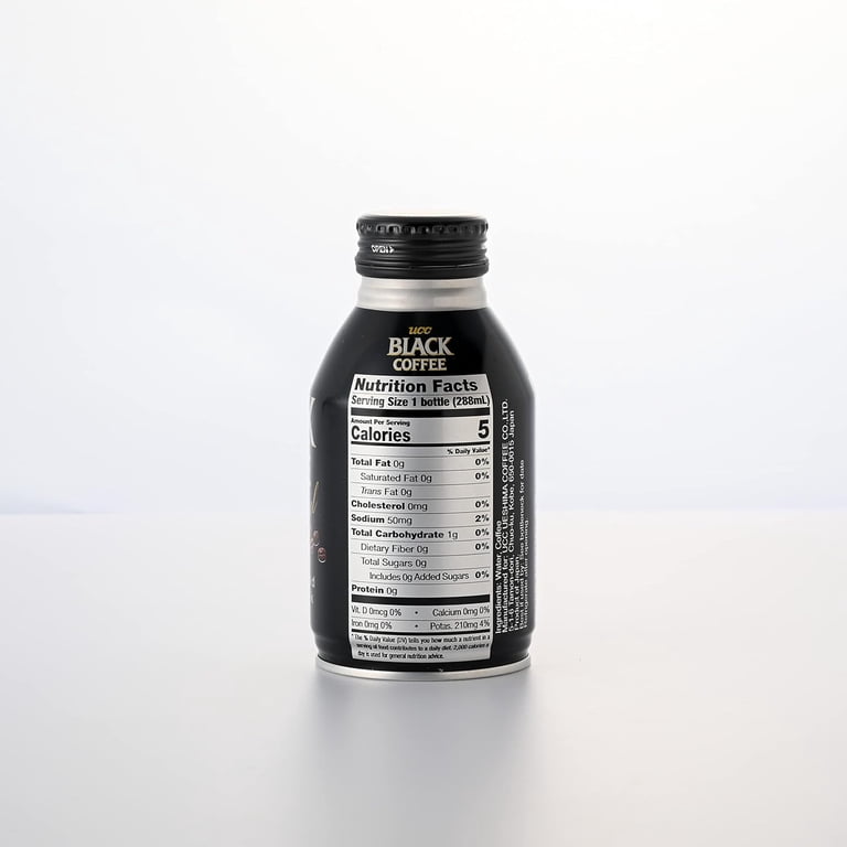UCC Ready to Drink Black Coffee, 9.74 FL OZ (Pack of 24), Imported