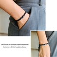 thumbnail image 4 of Personalized Initial Bracelet Handmade Braided Couple Bracelet Adjustable for Men Women, 4 of 5