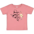 thumbnail image 3 of Inktastic Texas Home is Where The Heart is with Watercolor Floral Girls Baby T-Shirt, 3 of 5