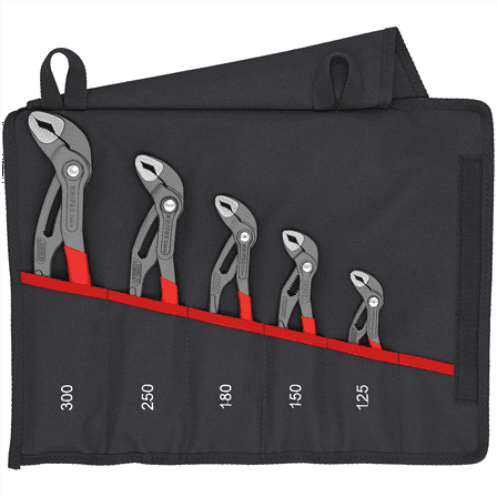 Knipex Tools Cobra, 125-300 Pliers Set 5 Piece