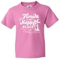 thumbnail image 3 of Inktastic Florida is My Happy Place with Palm Trees Youth T-Shirt, 3 of 5