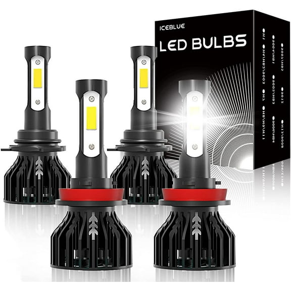 For 2013-2020 Ford Escape Headlights,9005 H11 LED High/Low Beam 4pcs