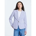 thumbnail image 2 of Free Assembly Women's Single Breasted Seersucker Blazer, Sizes XS-XXL, 2 of 6