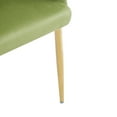 thumbnail image 5 of Christopher Knight Home Green Velvet Accent Chairs with Gold Legs, Set of 2, 5 of 9