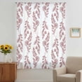 thumbnail image 2 of Red Botanical Sheer Curtains 63 Inches Long, Pastoral Elegant Spring Floral Light Filering Curtains, Breathable Simi Curtain Privacy Drapes for Living Room Bedroom Lightweight Window Treatment, 2 of 9